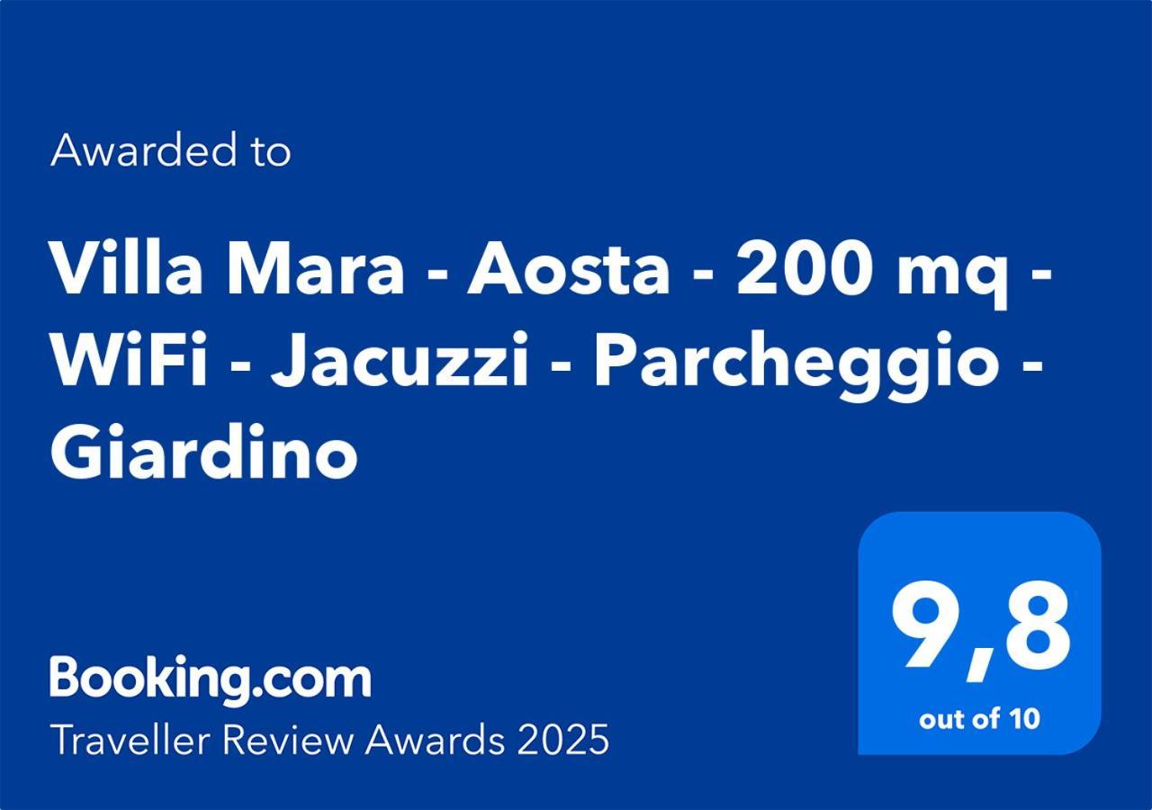 Villa Mara - Aosta - 200 Mq - Wifi - Jacuzzi - Parcheggio - Giardino Eksteriør billede